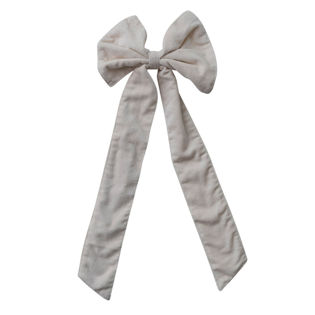 Velvet Clip-On Bow