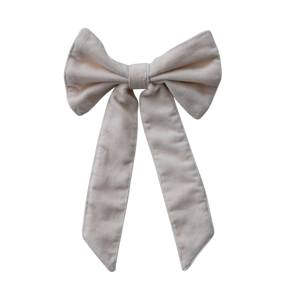 Small Velvet Clip-On Bow