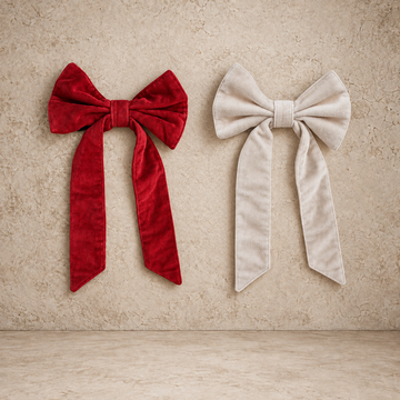 Small Velvet Clip-On Bow