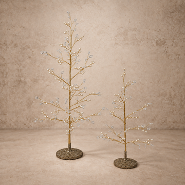 Faux Pearl + Acrylic Jewel Wire Tree