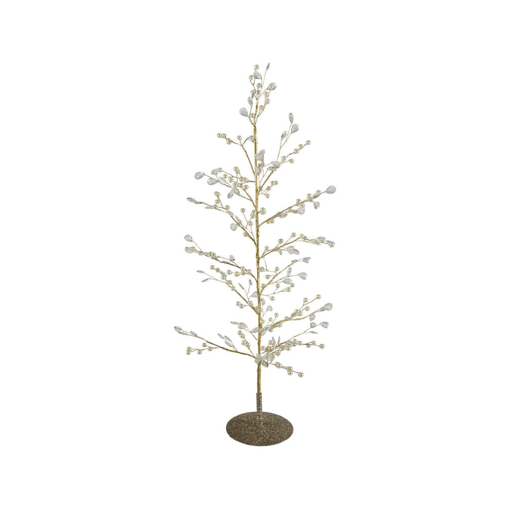 Faux Pearl + Acrylic Jewel Wire Tree