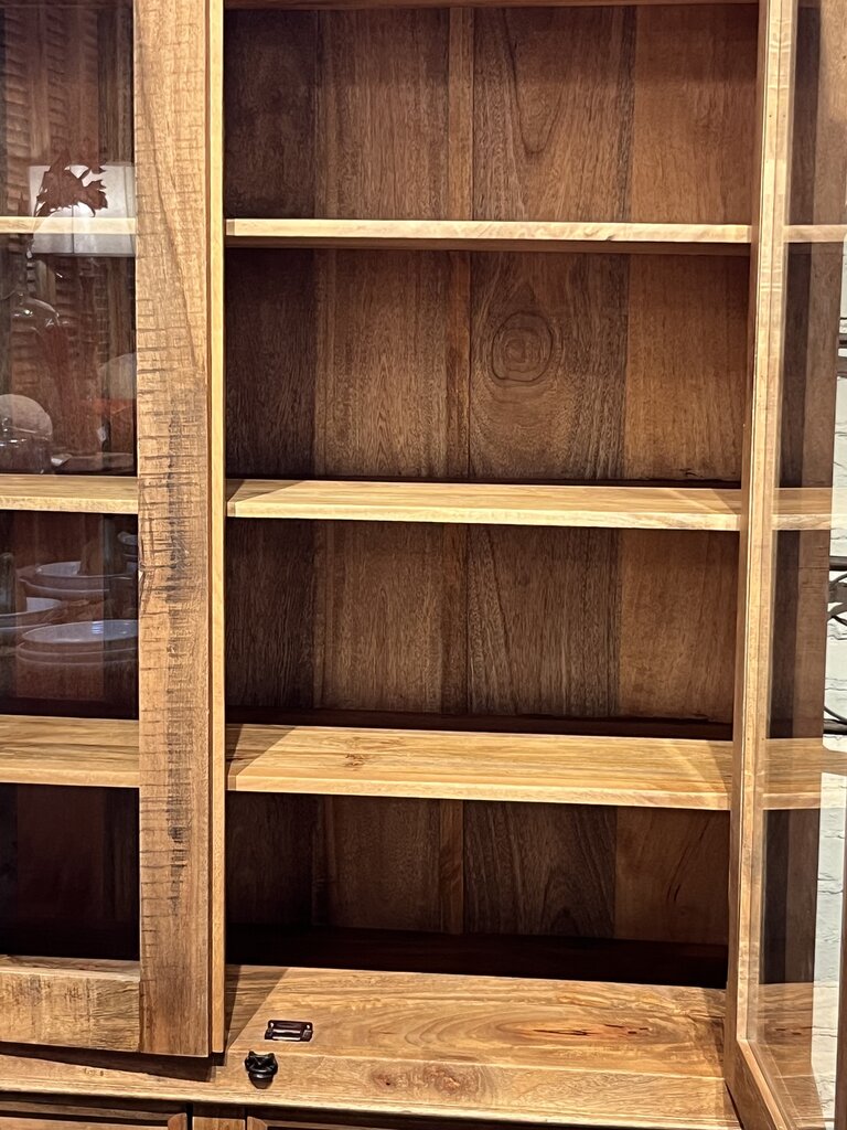 Gorgeous Recycled Wood Latched Hutch with Drawers