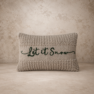 Let It Snow Lumbar Pillow
