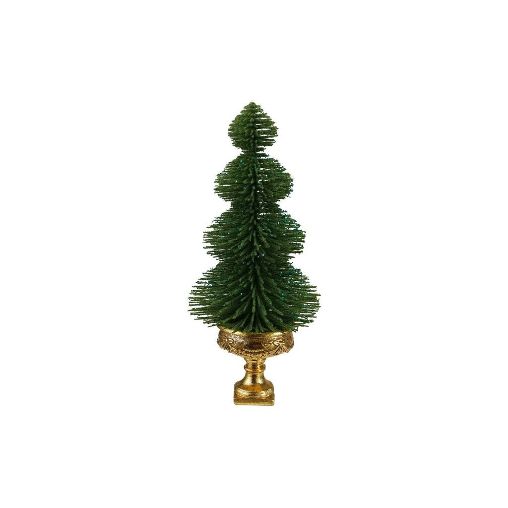 Bottle Brush Tree w/ Urn Base