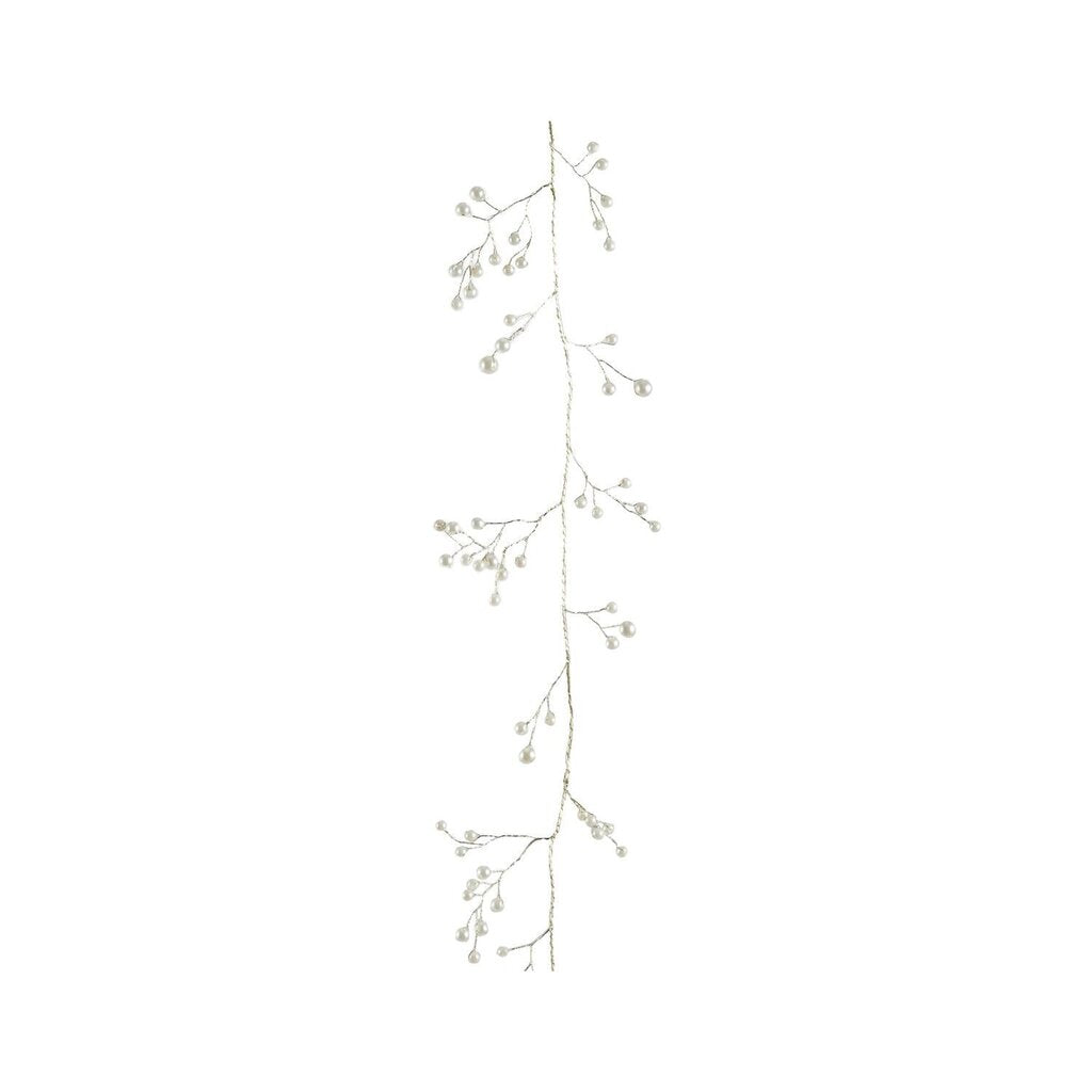 Metal Wire Faux Pearl Garland