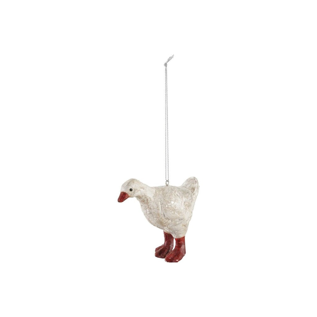 Paper Mache Goose Ornament
