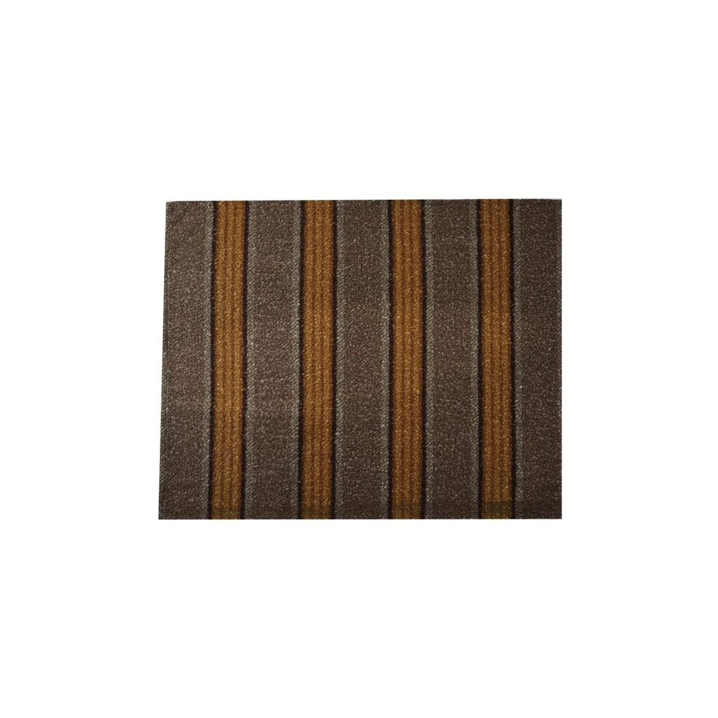 Cozy Brown + Black Striped Faux Sherpa Throw