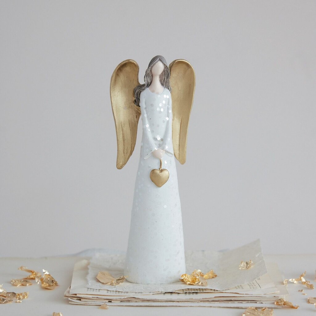 Gold Glitter Resin Angel