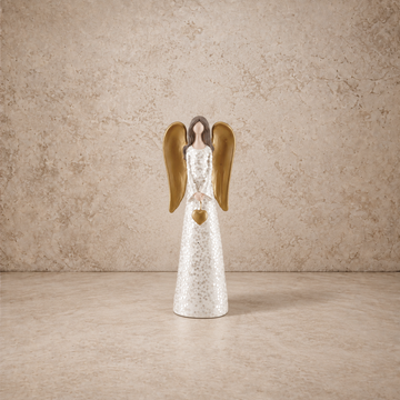 Gold Glitter Resin Angel