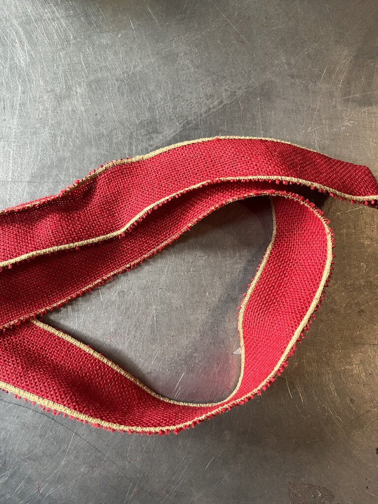 Red Jute Ribbon