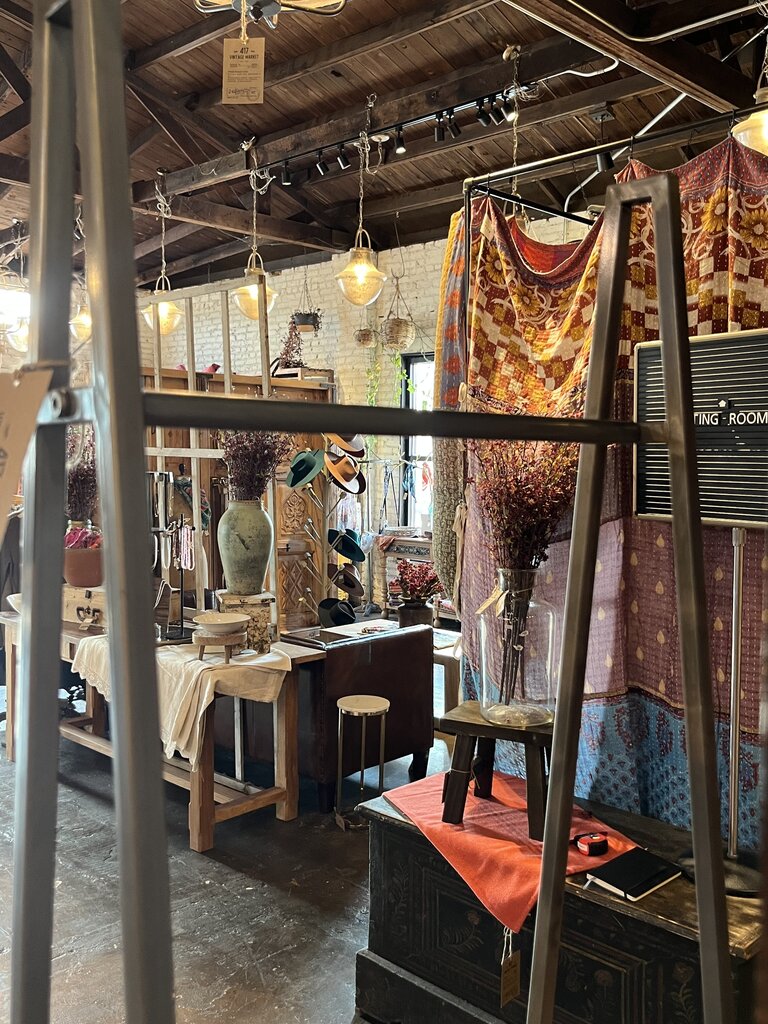 A-Frame Metal Rack with Lower Wood Shelf