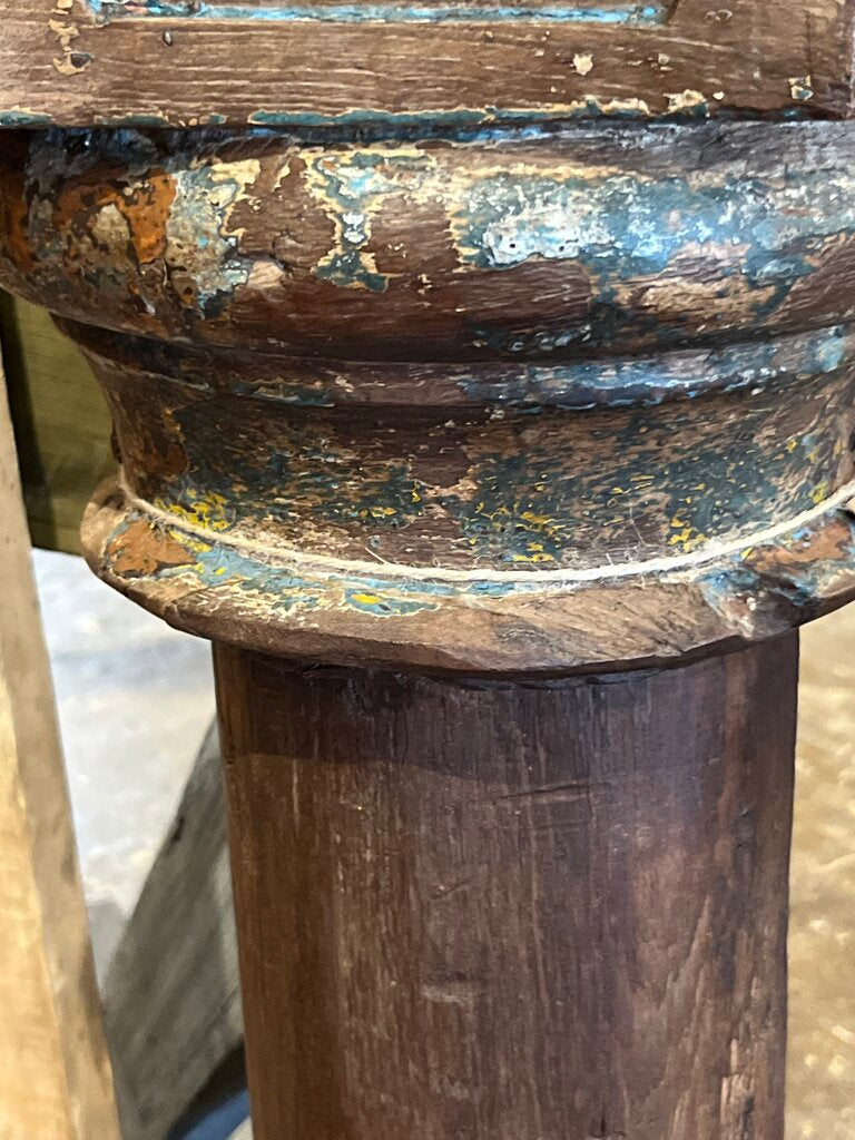 Beautiful Old Wood Carved Pillar