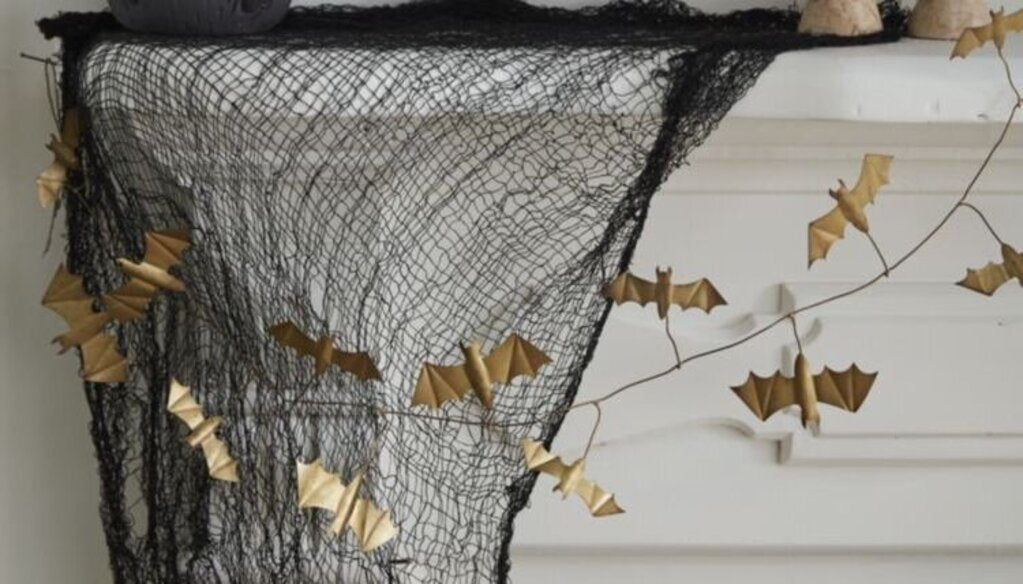 Metal Winged Bat Garland- 72"
