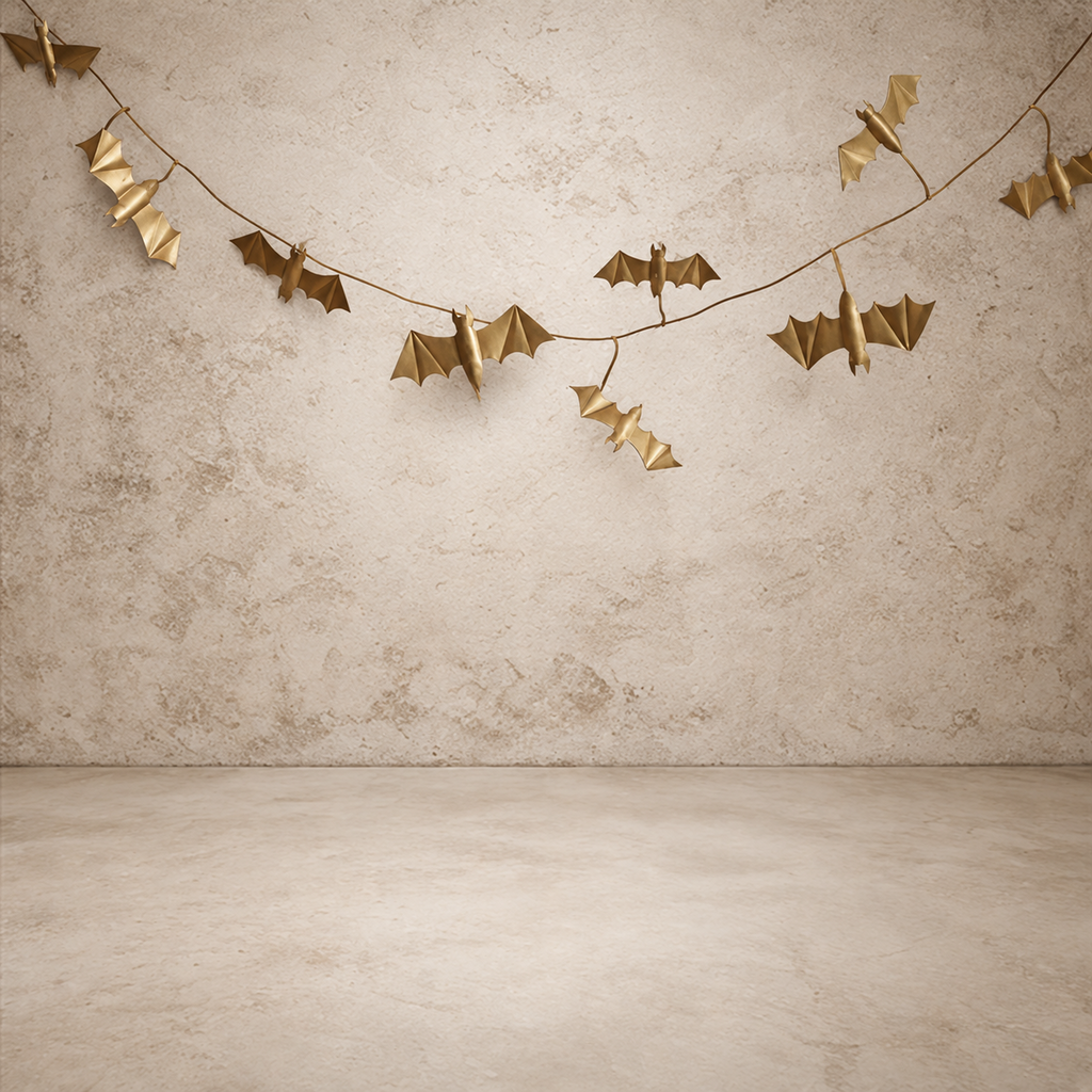 Metal Winged Bat Garland- 72"