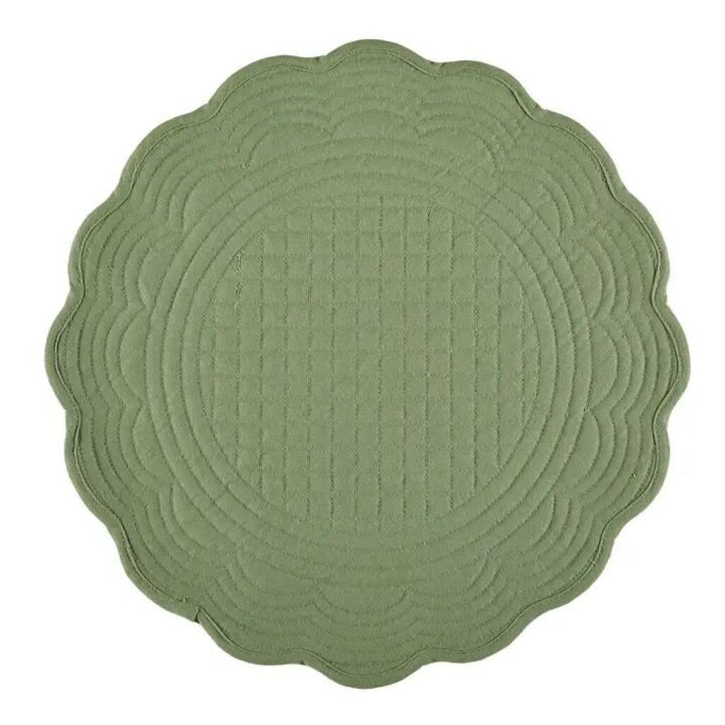 Mabel Green Quilted Placemat