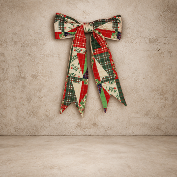 Vintage Christmas Patchwork Bow