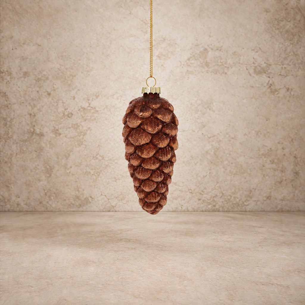 Frosted Pinecone Ornament