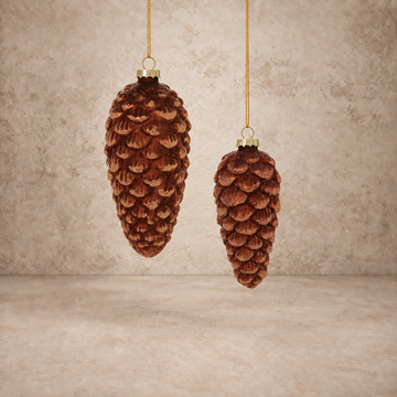 Frosted Pinecone Ornament