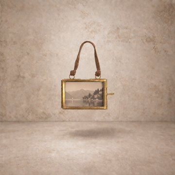 Horizontal Brass Hanging Frame