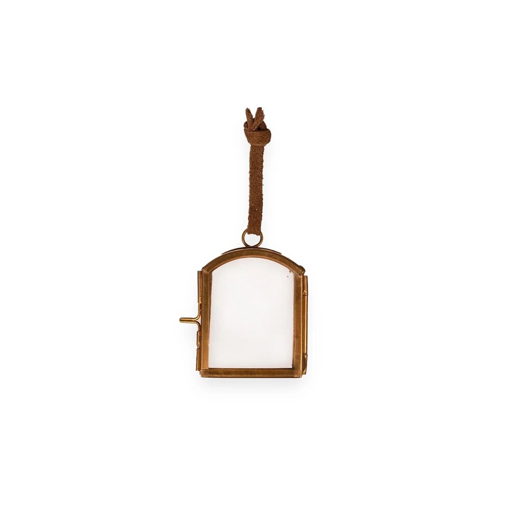Window Pane Brass Hanging Frame