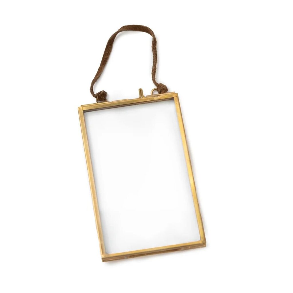 Vertical Brass Hanging Frame