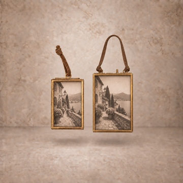 Vertical Brass Hanging Frame