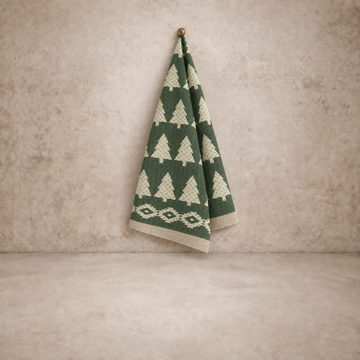 Tree Print Waffle Dishtowel