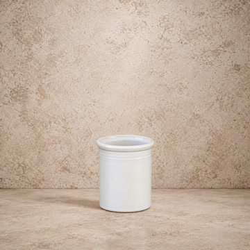 Simple White Ceramic Canister Vase