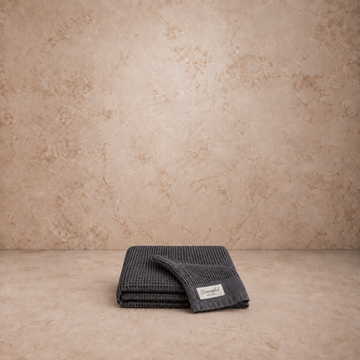 Granite Grey Washed Waffle Dishtowel