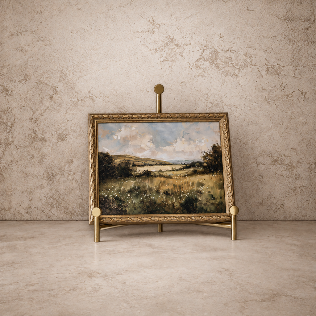 Peaceful Landscape Gold Frame Art