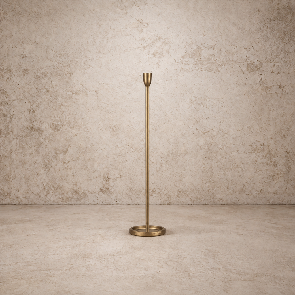 Skinny Gold Taper Candlestick