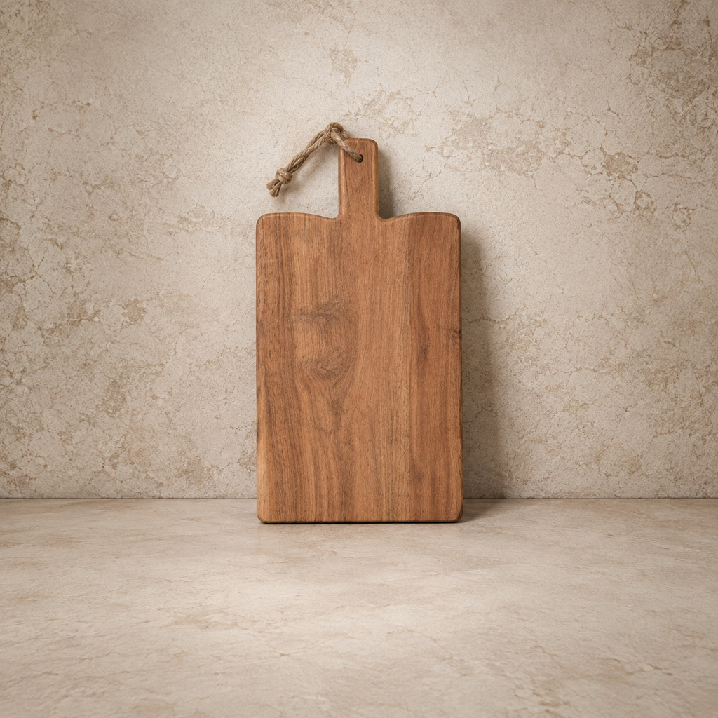 Chunky V Cut Wood Cutting Board