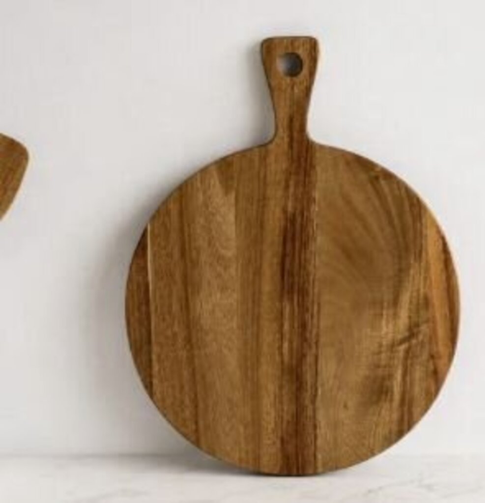 Round Acacia Wood Cutting Board