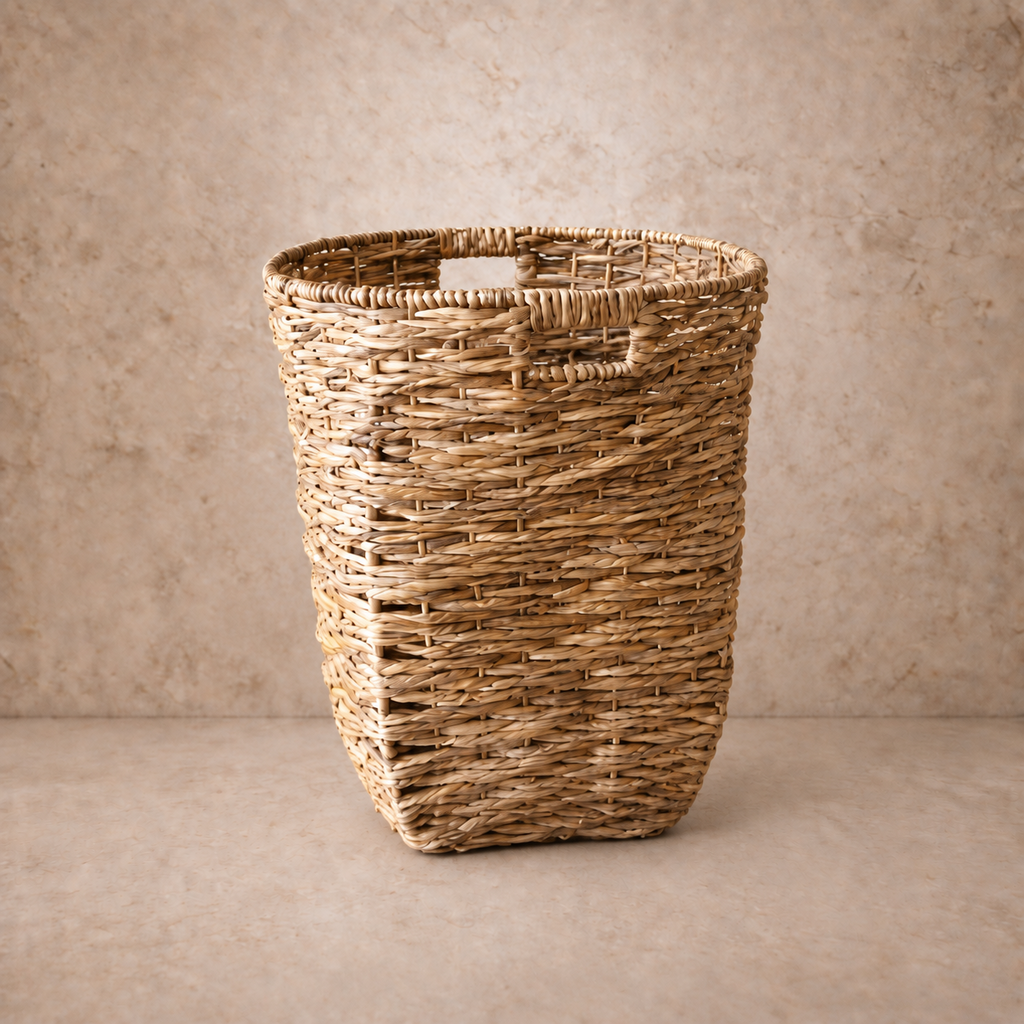 Tall Water Hyacinth Basket
