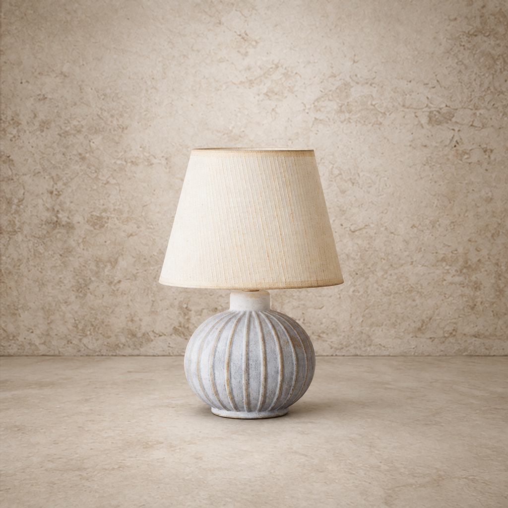 Beige Stripe Pattern Lamp