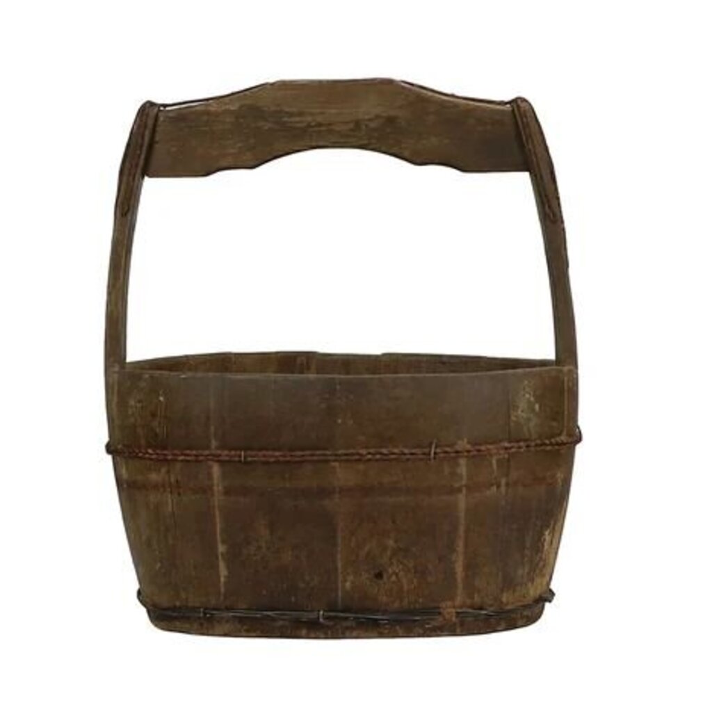 Oval Wood Well Bucket