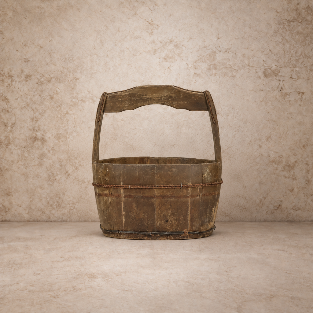 Oval Wood Well Bucket