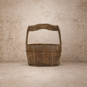 Oval Wood Well Bucket