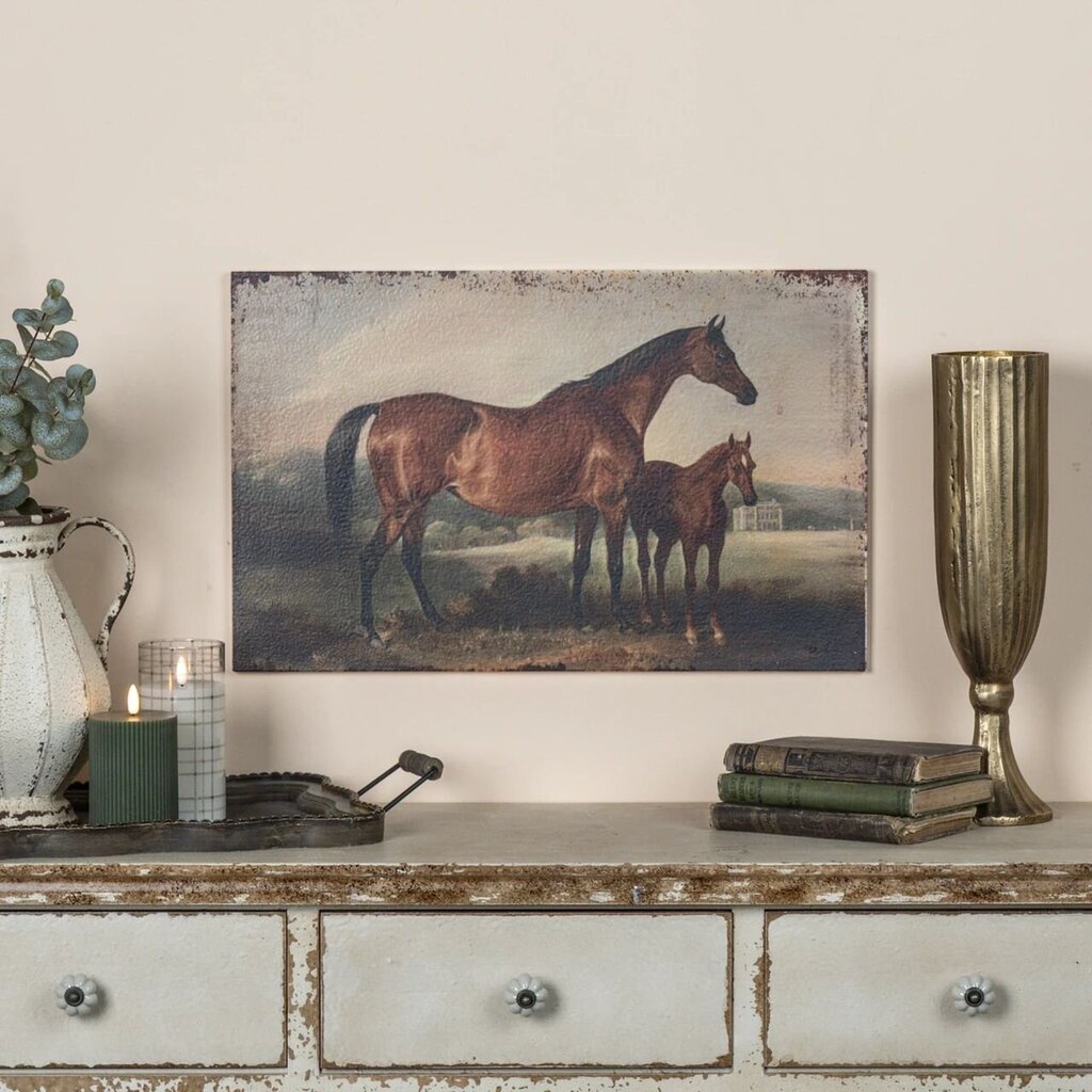 Beautiful Horse w/ Foal Print- (22x14)