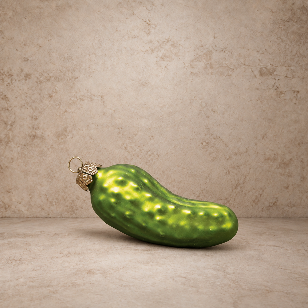 Cute Boxed Pickle Ornament