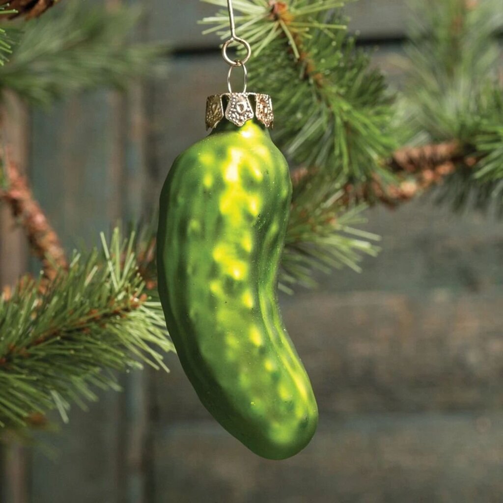 Cute Boxed Pickle Ornament