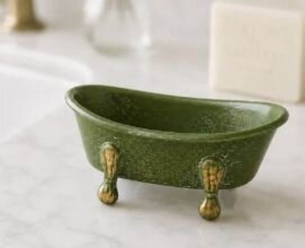Green Bathtub Soap Dish