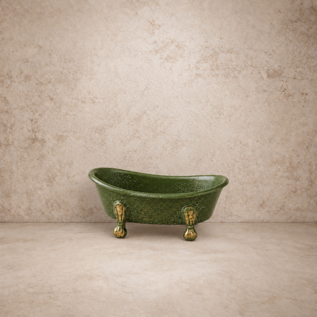 Green Bathtub Soap Dish