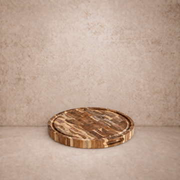 Round Acacia Wood Cutting Board