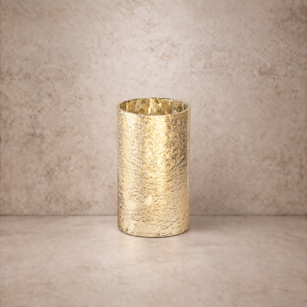 Gold Foil Vase- 7.5"