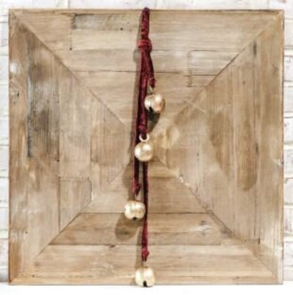 Stunning Gold Bells w/ Red Velvet Rope