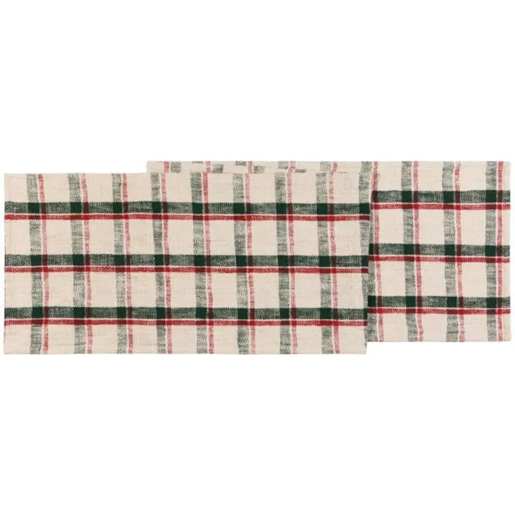 Noel Plaid Table Runner- (72x13)