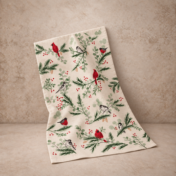 Forest Birds Dishtowel