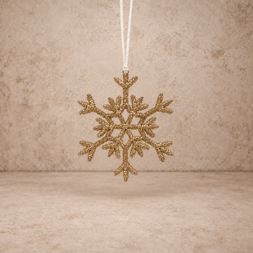 Silver Pointed Snowflake Ornament