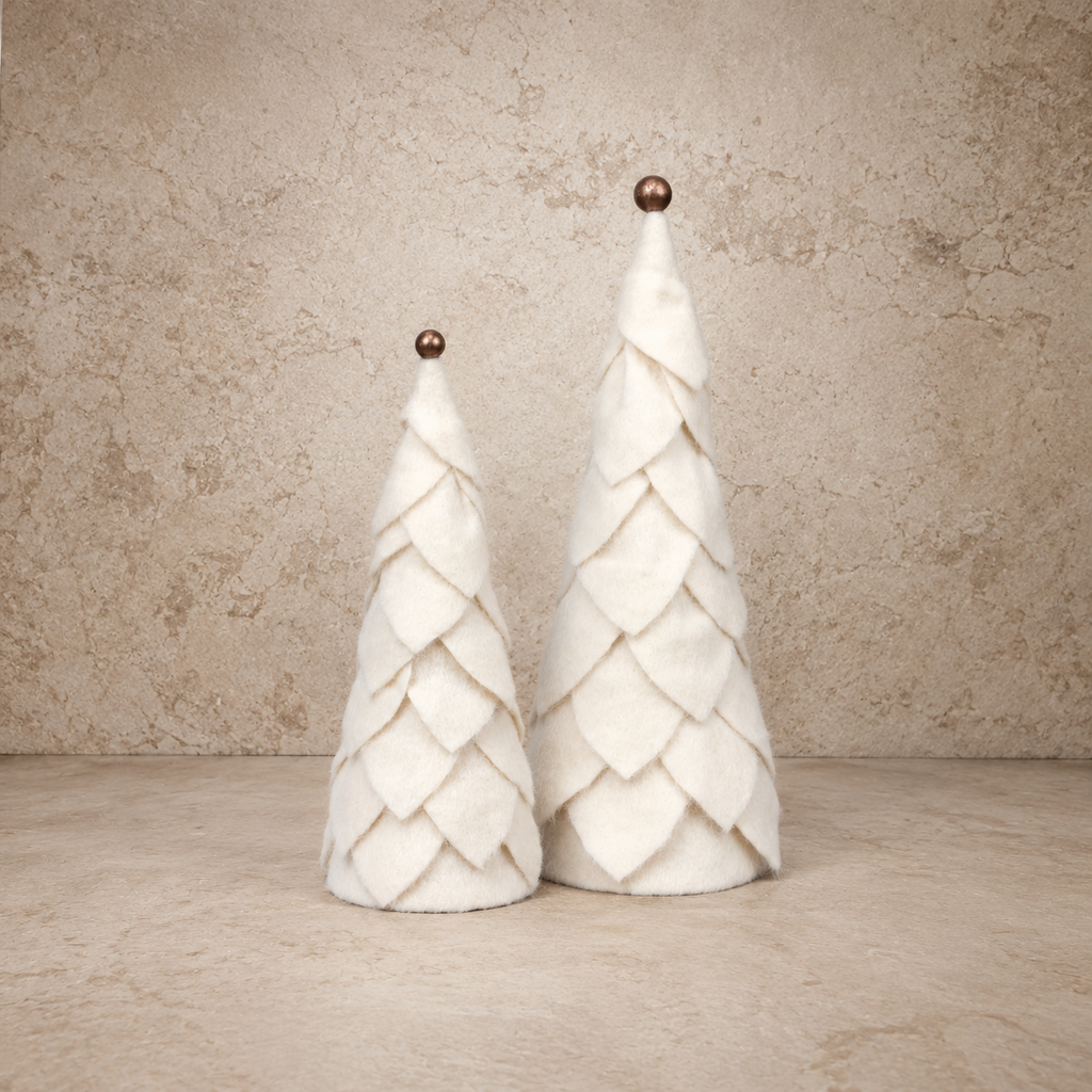 Cream Felt Tree